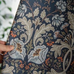 Rideaux Américains En Coton Et Lin À Imprimé Floral