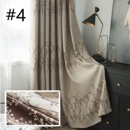 Rideau Sur Mesure Rideau Américain En Jacquard Végétal
