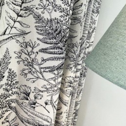 Rideaux Chenille Jacquard Américain Foncé