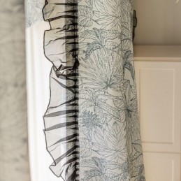Rideaux En Coton Et Lin Imprimés De Plantes Américaines