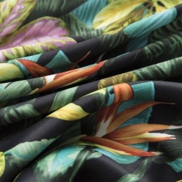 Rideaux De Haute Précision Imprimés Feuilles De Style Américain