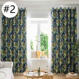 Rideaux De Haute Précision Imprimés Feuilles De Style Américain