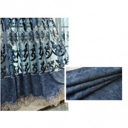 Rideau Semi-Occultant Sur Mesure, Broderie Florale Européenne, Pour Salon Et Chambre À Coucher
