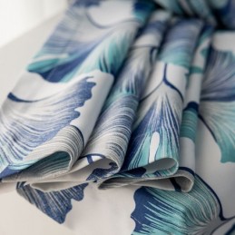 Rideau Sur Mesure Rideau Style Nordique Imprimé Feuilles