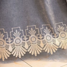 Rideau Semi-Occultant Sur Mesure, Style Chinois, Broderie Chenille Pipa, Pour Salon Et Chambre À Coucher