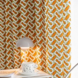Rideau Chenille Sur Mesure, Imprimé Nordique, Occultant
