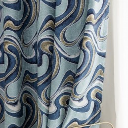 Rideaux Occultants Scandinaves Imprimés En Chenille