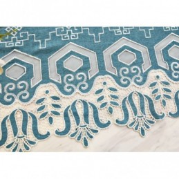 Rideau Semi-Occultant En Chenille Sur Mesure, Broderie Florale Européenne, Pour Salon Et Chambre À Coucher