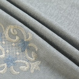Rideau Semi-Occultant En Chenille Sur Mesure, Broderie Florale Européenne, Pour Salon Et Chambre À Coucher