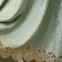 Rideau Semi-Occultant En Chenille Sur Mesure, Broderie Florale Européenne, Pour Salon Et Chambre À Coucher
