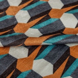Rideau Chenille Sur Mesure, Style Nordique, Imprimé Géométrique, Occultant