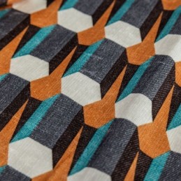 Rideau Chenille Sur Mesure, Style Nordique, Imprimé Géométrique, Occultant