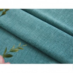 Rideau Brodé Sur Mesure, Motif Floral Européen, Semi-Occultant, Pour Salon Et Chambre À Coucher