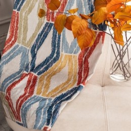 Rideau Chenille Sur Mesure, Imprimé Losanges, Style Nordique, Occultant