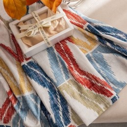 Rideau Chenille Sur Mesure, Imprimé Losanges, Style Nordique, Occultant