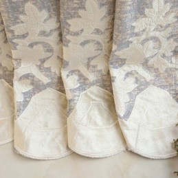 Rideau Européen En Chenille Sur Mesure, Broderie Florale, Pour Salon Et Chambre À Coucher
