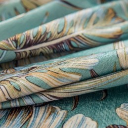 Rideaux Occultants En Chenille De Style Européen À Imprimé Végétal