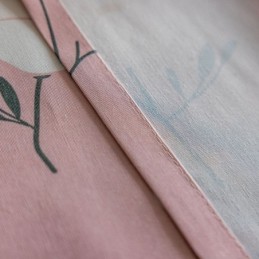 Rideau En Coton Sur Mesure, Imprimé Floral, Style Nordique