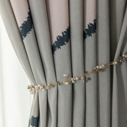 Rideau En Coton Sur Mesure Rideau En Forme De Cœur Imprimé Nordique