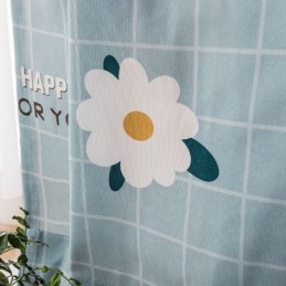 Rideau En Coton Sur Mesure, Imprimé Floral, Style Nordique