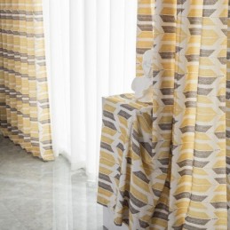 Rideau Imprimé Sur Mesure En Coton De Style Nordique