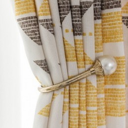 Rideau Imprimé Sur Mesure En Coton De Style Nordique
