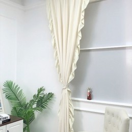 Rideau Nordique En Chenille Sur Mesure, Couleur Unie, Pour Salon Et Chambre À Coucher