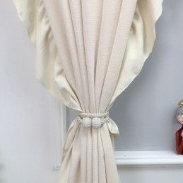Rideau Nordique En Chenille Sur Mesure, Couleur Unie, Pour Salon Et Chambre À Coucher