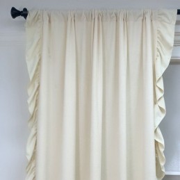 Rideau Nordique En Chenille Sur Mesure, Couleur Unie, Pour Salon Et Chambre À Coucher