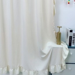 Rideau Nordique En Chenille Sur Mesure, Couleur Unie, Pour Salon Et Chambre À Coucher