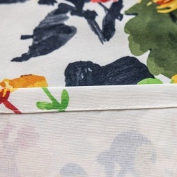Rideau En Coton Sur Mesure, Imprimé Végétal, Style Nordique