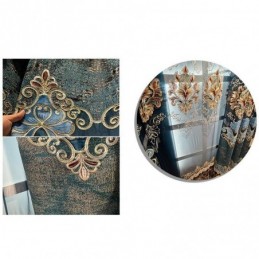 Rideau Semi-Occultant En Chenille Sur Mesure, Broderie Florale Européenne, Pour Salon Et Chambre À Coucher