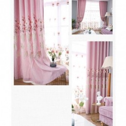 Rideaux Occultants Nordiques Brodés De Fleurs Pour Salon Et Chambre À Coucher