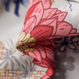 Rideau De Style Nordique Sur Mesure En Coton Imprimé Floral