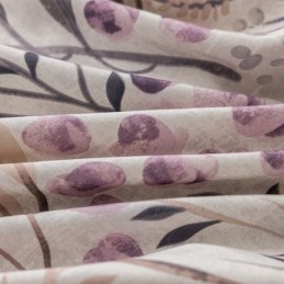 Rideau De Style Nordique Sur Mesure En Coton Imprimé Végétal