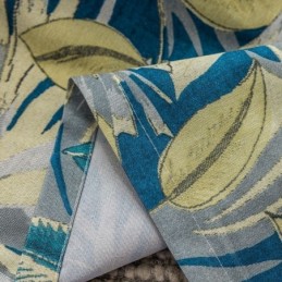 Rideau En Coton Sur Mesure, Imprimé Feuilles, Style Américain