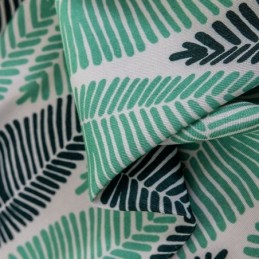 Rideau Imprimé Feuilles Sur Mesure En Coton De Style Nordique