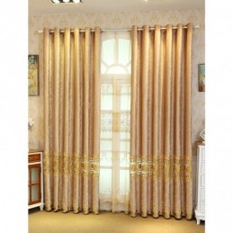 Rideau Semi-Occultant Sur Mesure, Style Chinois, En Velours Sergé Brodé, Pour Salon Et Chambre À Coucher