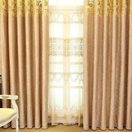 Rideau Semi-Occultant Sur Mesure, Style Chinois, En Velours Sergé Brodé, Pour Salon Et Chambre À Coucher
