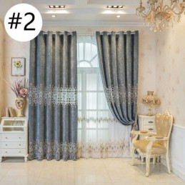 Rideau Occultant Sur Mesure, Motif Géométrique Brodé, Style Nordique, Pour Salon Et Chambre À Coucher