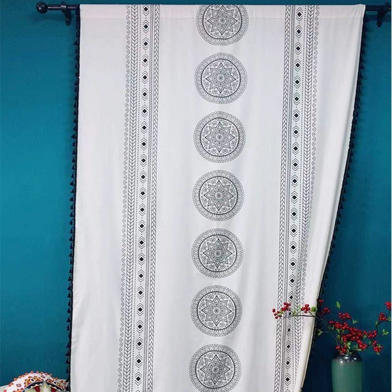 Rideau En Lin Imprimé Sur Mesure, Style Nordique, Pour Salon Et Chambre À Coucher