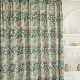Rideau En Coton Sur Mesure, Style Américain, Imprimé Végétal