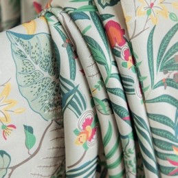 Rideau En Coton Sur Mesure, Style Américain, Imprimé Végétal