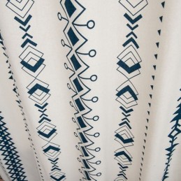 Rideau En Lin Imprimé Géométrique Sur Mesure, Style Nordique, Pour Salon Et Chambre À Coucher