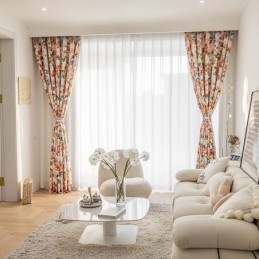 Rideau Sur Mesure Rideau Imprimé Végétal Style Américain