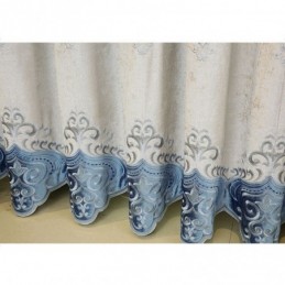 Rideau En Chenille Sur Mesure, Broderie Florale Européenne, Semi-Occultant, Pour Salon Et Chambre À Coucher