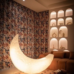 Rideau En Coton De Style Nordique Sur Mesure, Imprimé Feuilles