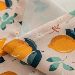 Rideau En Coton Sur Mesure, Imprimé Fruits Nordique
