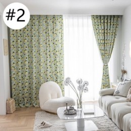 Rideau En Coton Sur Mesure, Imprimé Fruits Nordique
