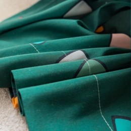 Rideau En Coton Sur Mesure, Style Nordique, Imprimé Cœur